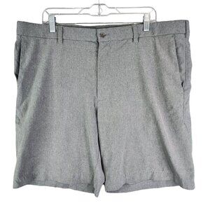 Mens Heather Gray Callaway Golf Shorts Stretch Flat Front Opti-Dri Wicking 42